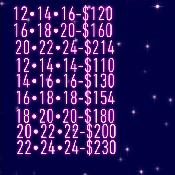 10A virgin hair 12-24inches